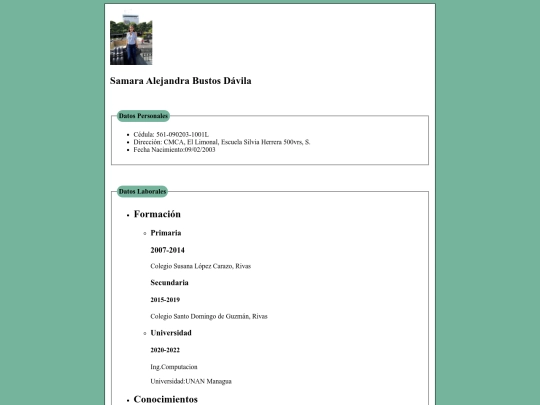 curriculum screenshot