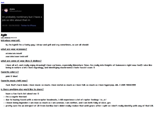 webmaster/kyle screenshot