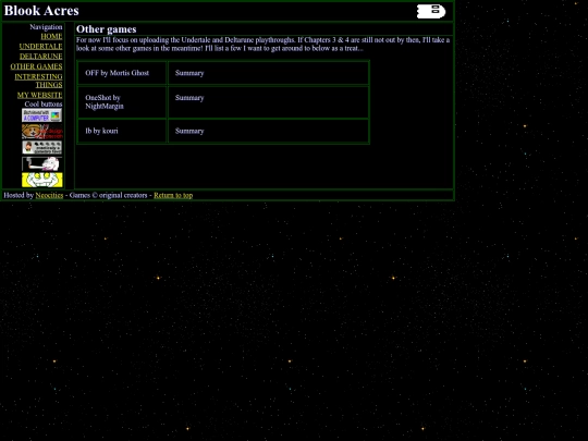 games screenshot