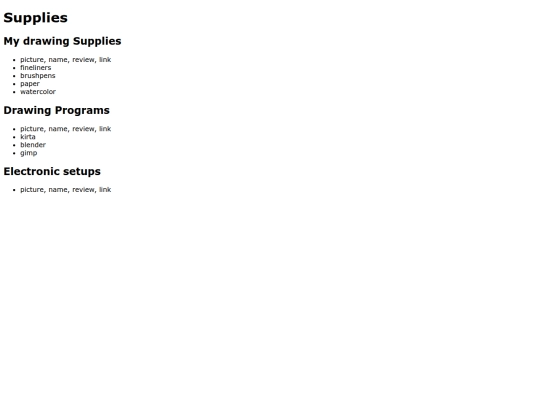 supplies screenshot