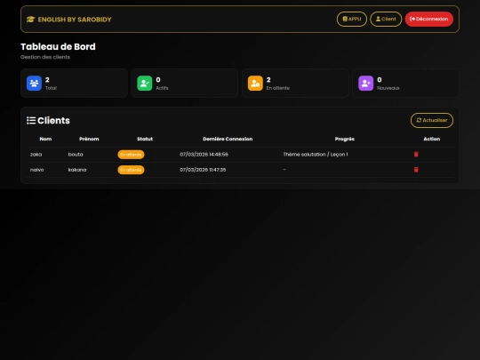 login screenshot