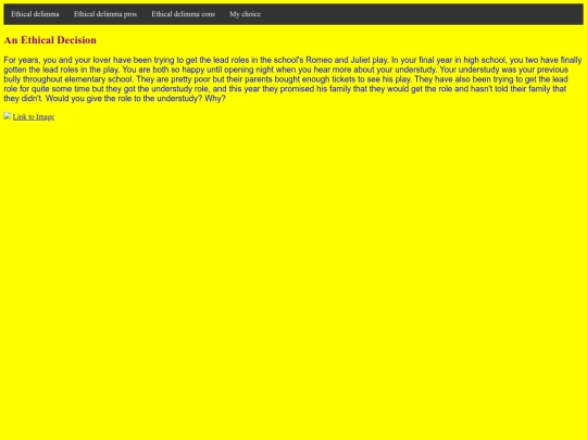 EthicalDecision screenshot