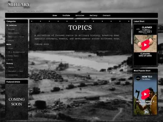categories/topics screenshot