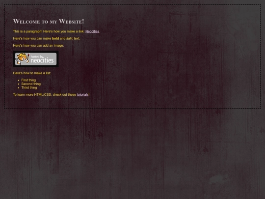 testpage screenshot