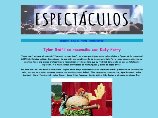 Revista/espectaculos screenshot