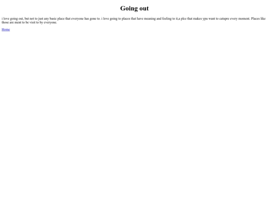Hobbies/Goingout screenshot