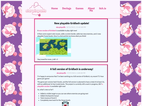 blog screenshot