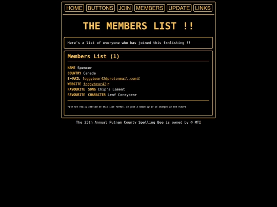 spelling-bee/list screenshot