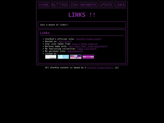 starkid/links screenshot