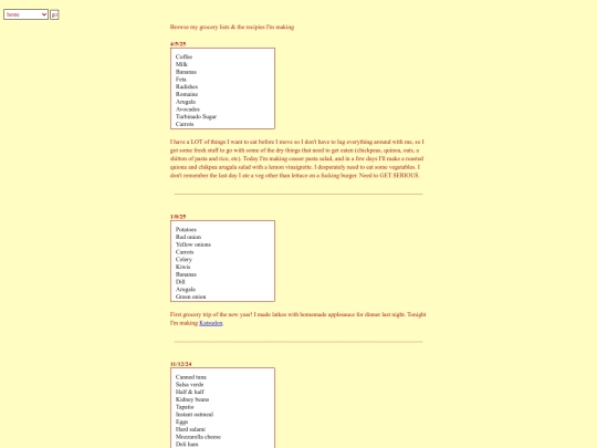 lists screenshot