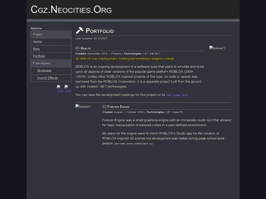 portfolio screenshot