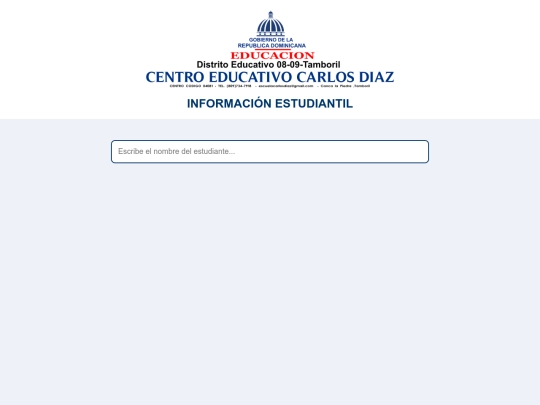DATOS DE LOS ESTUDIANTES screenshot