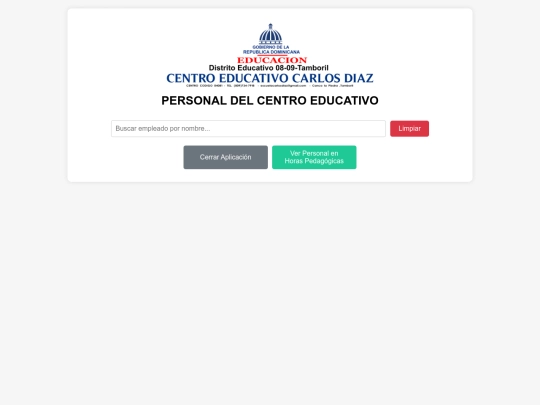 DATOS DEL PERSONAL ACTUALIZADOS screenshot