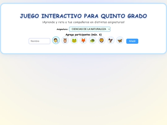 JUEGO QUINTO GRADO screenshot