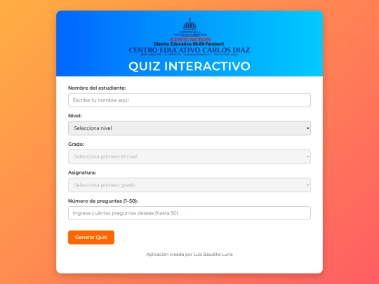 QUIZ screenshot