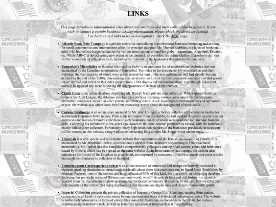 links screenshot