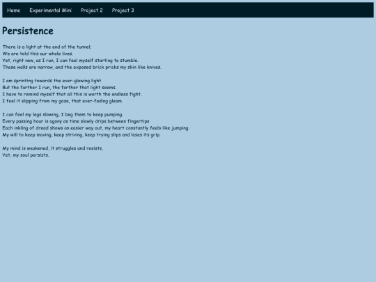 Poem screenshot