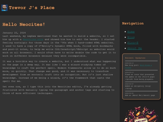 blog/thoughts/website/2024/01/22/Neocities screenshot