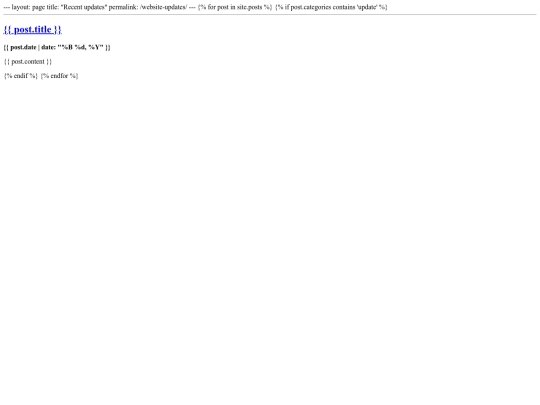 pages/website-updates screenshot