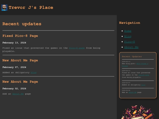 website-updates screenshot