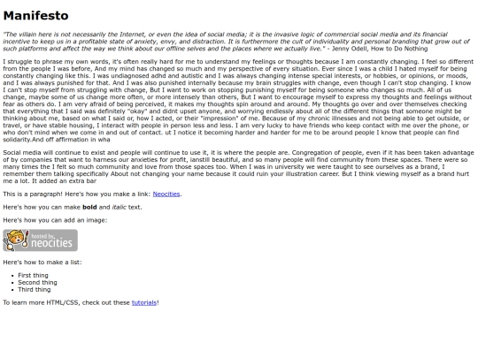 manifesto screenshot