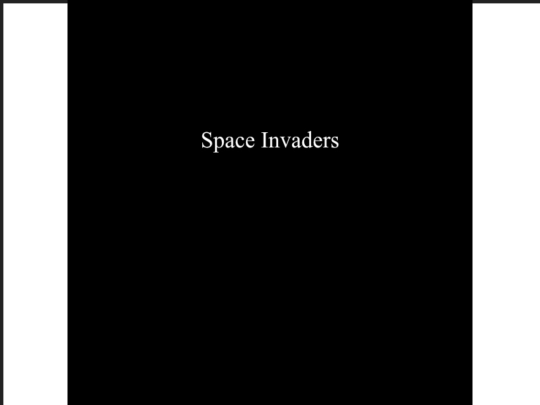 Game/spaceinvaders screenshot