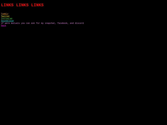 links screenshot
