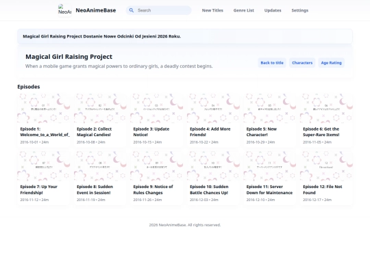 title/Magical_Girl_Raising_Project/episode_list screenshot