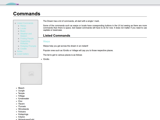 commands screenshot