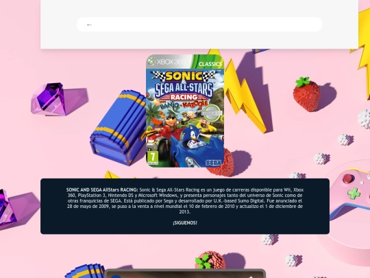 SONIC AND SEGA AllStars RACING screenshot