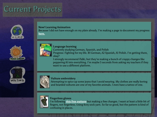 projects screenshot