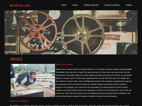 IS_LT 4361/pilotsite/about screenshot