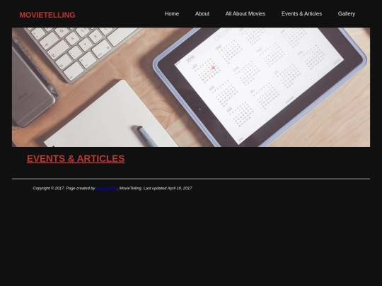 IS_LT 4361/pilotsite/eventsandarticles screenshot