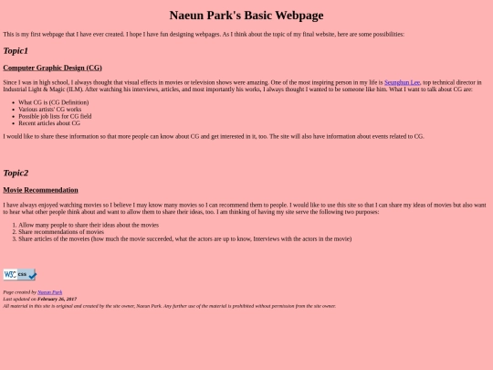 IS_LT 4361/unit3/naeunbasicpage screenshot