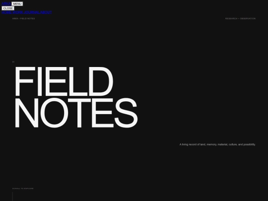 field-notes screenshot