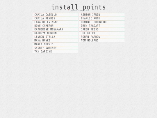 points screenshot