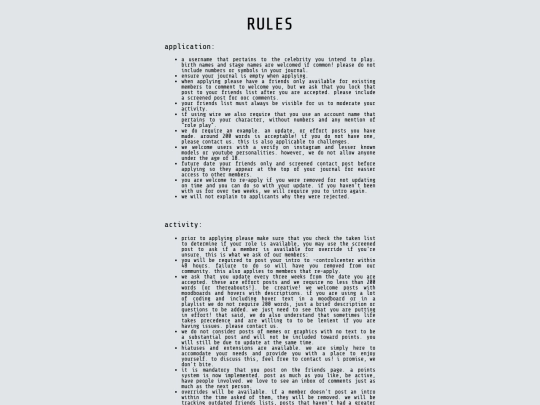 rules screenshot
