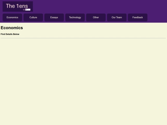 Economics screenshot