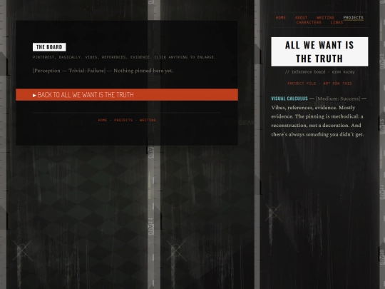 works/all-we-want-is-the-truth-board screenshot
