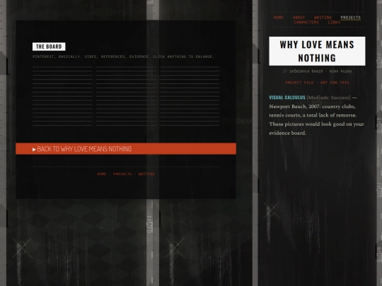 works/why-love-means-nothing-board screenshot