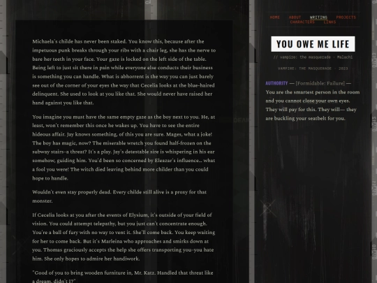 works/you-owe-me-life screenshot