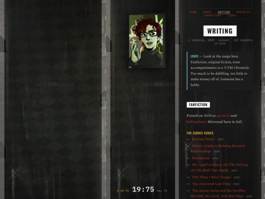 writing screenshot