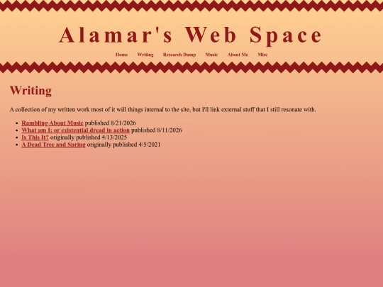 writing screenshot