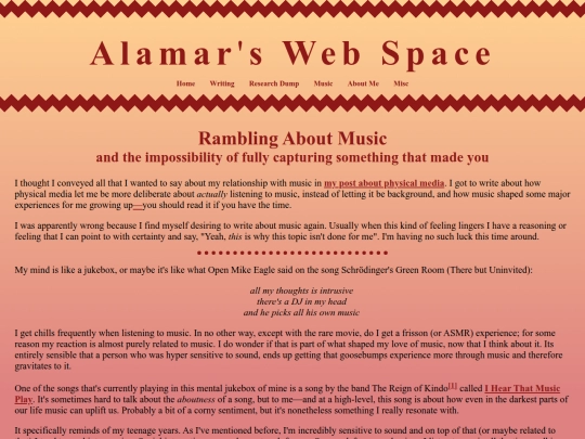 writing/rambling-about-music screenshot