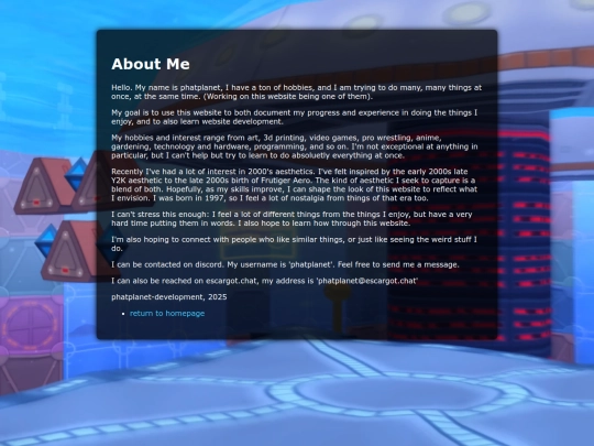 aboutme screenshot