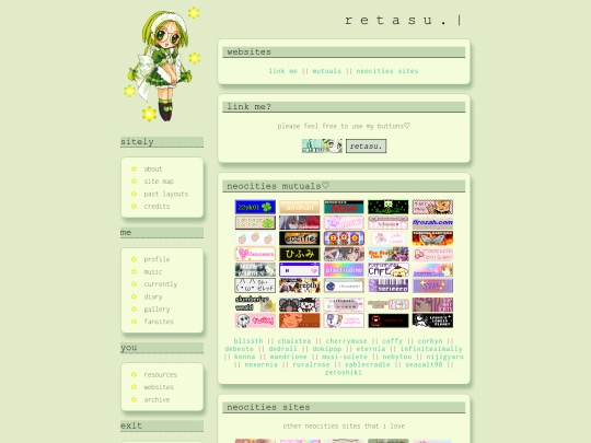 links screenshot