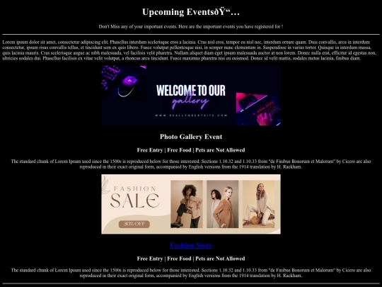 event screenshot