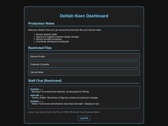 dashboard-delilah screenshot