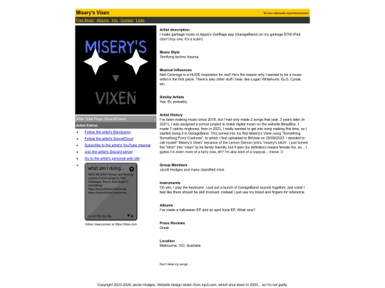 info screenshot