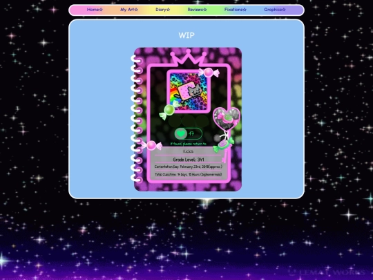 Diary screenshot